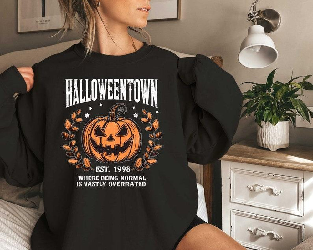 Halloweentown Sweatshirt, Halloween Town Est 1998 Sweatshirt, Fall Sweatshirt, Pumpkin Shirt, Womens Halloween Sweatshirt, Fall Sweatshirt, Halloween Sweatshirt, Funny Halloween Shirt, Halloween for Women