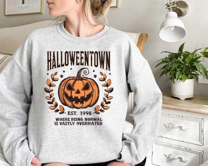 Halloweentown Sweatshirt, Halloween Town Est 1998 Sweatshirt, Fall Sweatshirt, Pumpkin Shirt, Womens Halloween Sweatshirt, Fall Sweatshirt, Halloween Sweatshirt, Funny Halloween Shirt, Halloween for Women