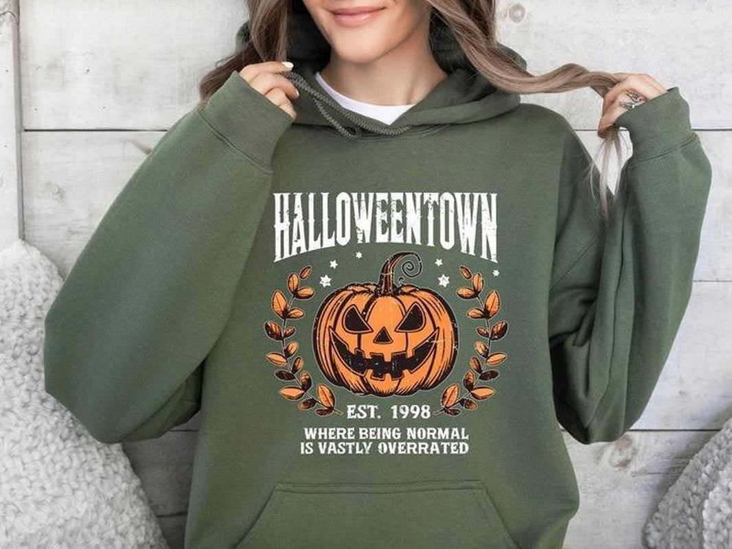 Halloweentown Sweatshirt, Halloween Town Est 1998 Sweatshirt, Fall Sweatshirt, Pumpkin Shirt, Womens Halloween Sweatshirt, Fall Sweatshirt, Halloween Sweatshirt, Funny Halloween Shirt, Halloween for Women