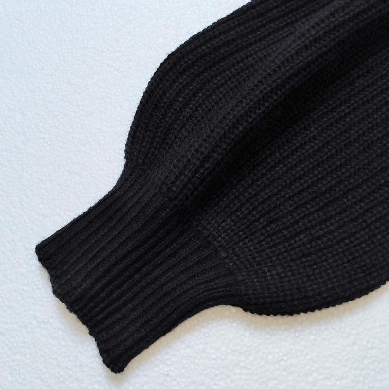Women'S Slit Hem Drop Shoulder Sweater, New Autumn and Winter Knitted Top, Can Be Worn as a Skirt, One-Shoulder Sweater, Deep V-Neck Top, Personality Often Women'S Clothing,Engagement Bride Crewneck Sweatshirt