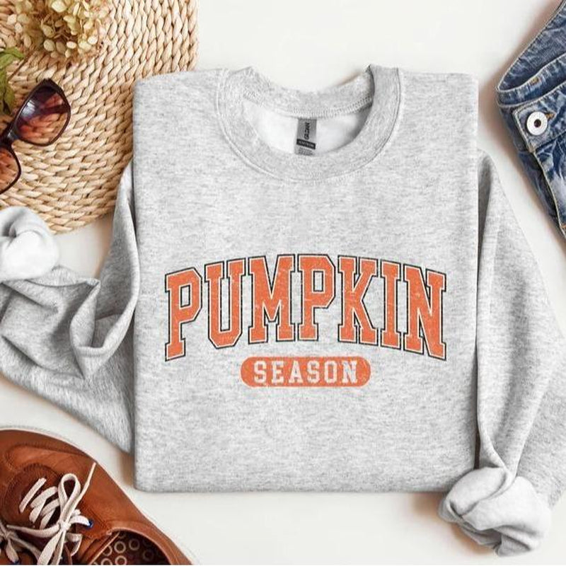 Retro Pumpkin Season Sweatshirt - Thanksgiving Gift Fall Gifts - Autumn Sweatshirt - Cute Fall Sweatshirt - Halloween Sweatshirts for Women