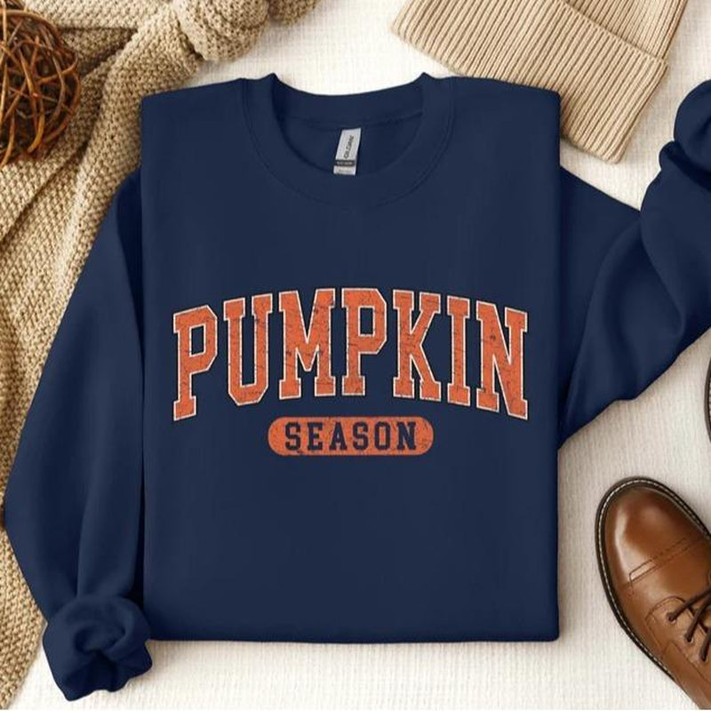 Retro Pumpkin Season Sweatshirt - Thanksgiving Gift Fall Gifts - Autumn Sweatshirt - Cute Fall Sweatshirt - Halloween Sweatshirts for Women