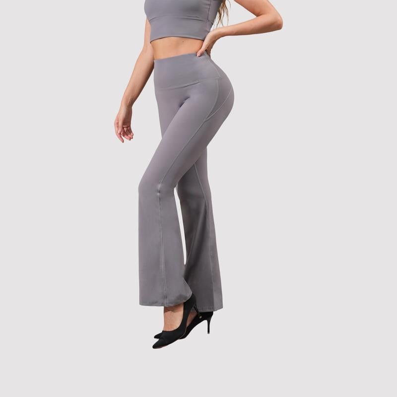 Ladies' Bootcut Sports Pants, Comfortable Fit, Tummy Control Waist, Fashionable & Functional Pockets, Casual Chic Womenswear