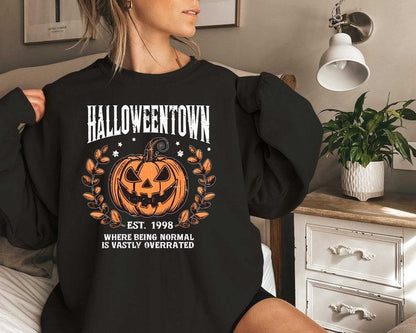 Halloweentown Sweatshirt, Halloween Town Est 1998 Sweatshirt, Fall Sweatshirt, Pumpkin Shirt, Womens Halloween Sweatshirt, Fall Sweatshirt, Halloween Sweatshirt, Funny Halloween Shirt, Halloween for Women