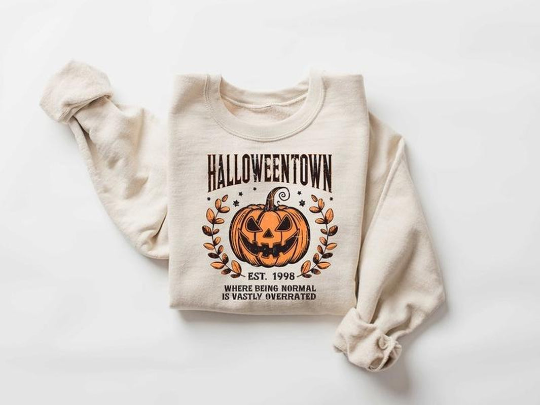 Halloweentown Sweatshirt, Halloween Town Est 1998 Sweatshirt, Fall Sweatshirt, Pumpkin Shirt, Womens Halloween Sweatshirt, Fall Sweatshirt, Halloween Sweatshirt, Funny Halloween Shirt, Halloween for Women