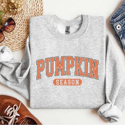 Retro Pumpkin Season Sweatshirt - Thanksgiving Gift Fall Gifts - Autumn Sweatshirt - Cute Fall Sweatshirt - Halloween Sweatshirts for Women